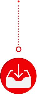 logo payement sur fond rouge